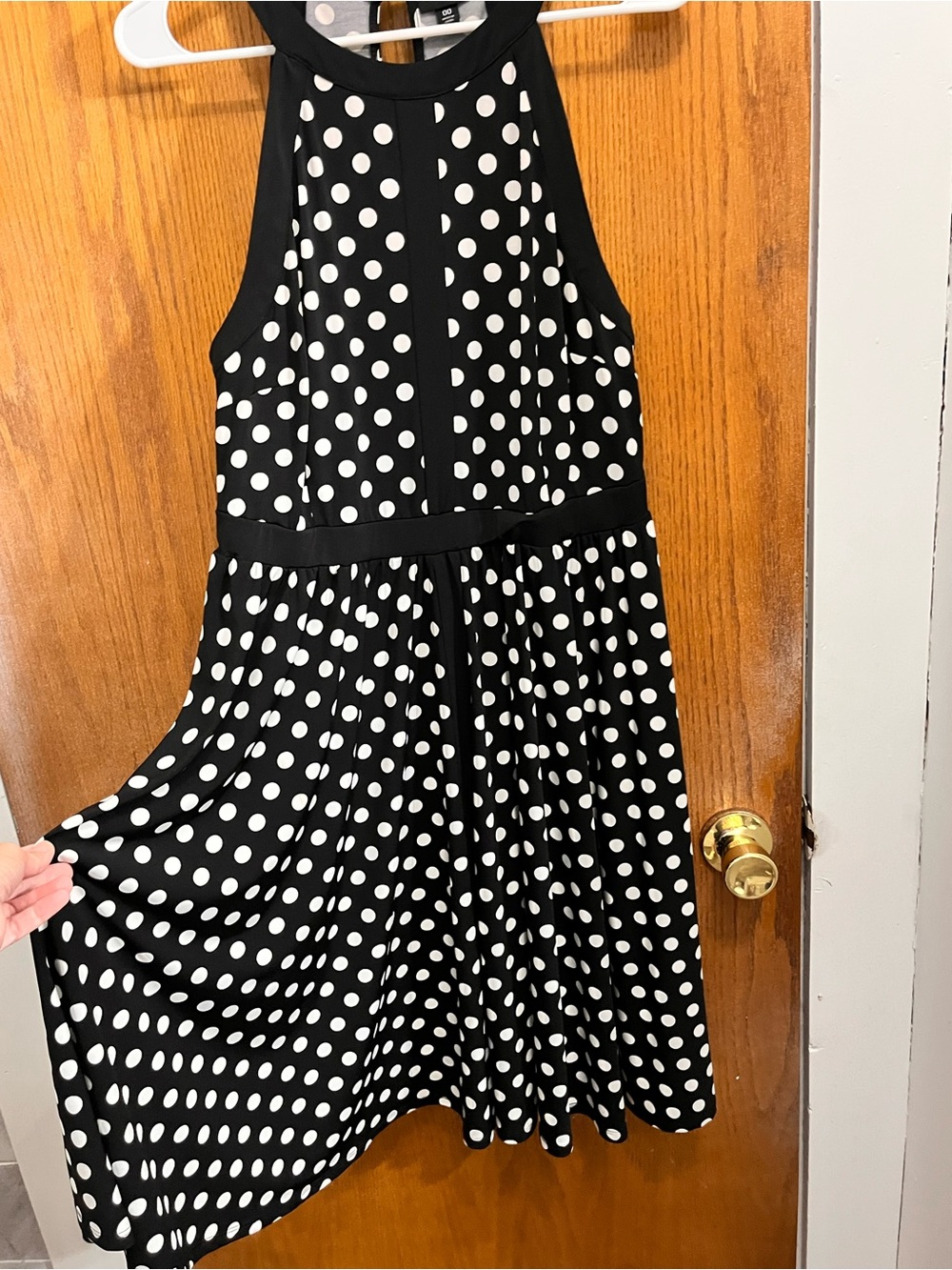 torrid Black and White Polka Dot Halter Skirt - Picture 2 of 5